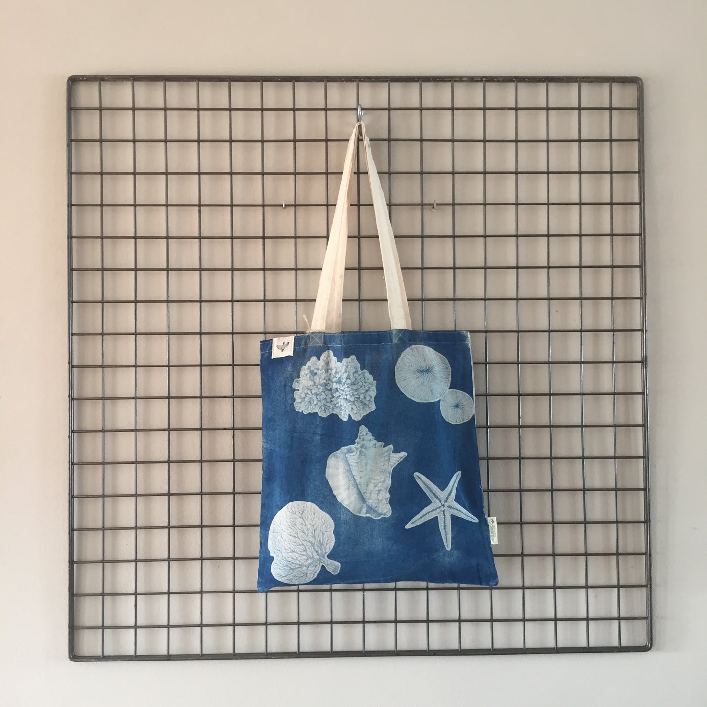 Tote bag - Tesoros del mar cut out cyanotipia.